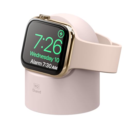 elago W2 Ladestation Ständer Kompatibel mit Apple Watch Serie 9, 8, SE2, 7, 6, SE, 5, 4, 3, 2, 1 Kompatibel mit Apple Watch Ultra 2 & 1(Rosa) von elago