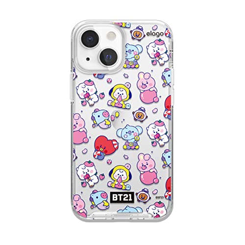 elago l BT21 Hybrid Hülle Kompatibel mit iPhone 13 Mini 5,4 Zoll, Kompatibel mit MagSafe Charger [Offizielle Waren] (7Flavors) von elago