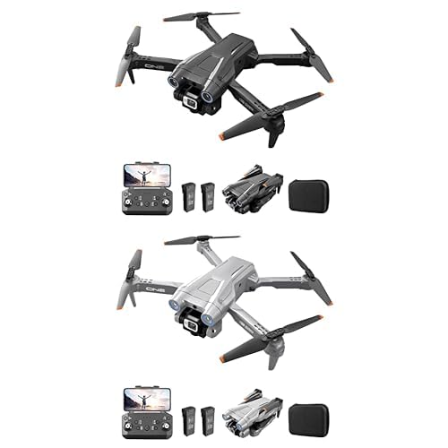 Bundle of Drohne mit Kamera 4K, Faltbar RC Drohne RC Quadrocopter mit 1080P HD Dual Kamera, FPV Übertragung, 2 Batterien, Gestensteuerung, Höhenhaltung, One Key Start/Landen 3D Flips für Anfänger (Sch von ele ELEOPTION