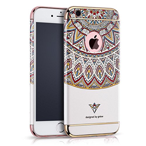 ele ELEOPTION iPhone 6S Plus Hülle,iPhone 6 Plus Case,Kreativität Slim abziehbar Schutzhülle 3D Reliefmalerei PC Hardcase Backcover (iPhone 6 Plus/6s Plus 5,5 Zoll, Blumen 4) von ele ELEOPTION