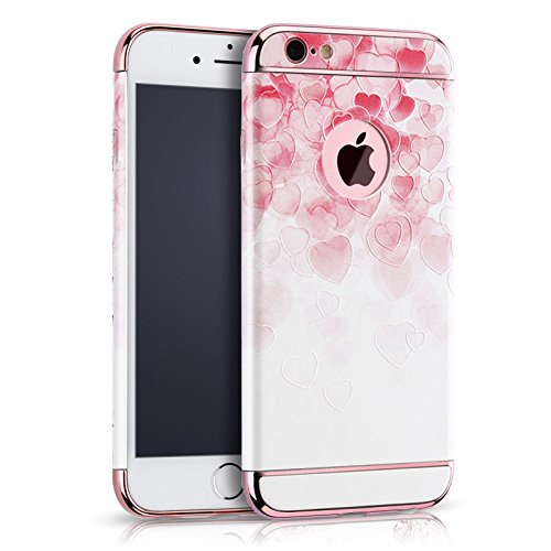 ele ELEOPTION iPhone 6S Plus Hülle,iPhone 6 Plus Case,Kreativität Slim abziehbar Schutzhülle 3D Reliefmalerei PC Hardcase Backcover (iPhone 6 Plus/6s Plus 5,5 Zoll, Liebe) von ele ELEOPTION