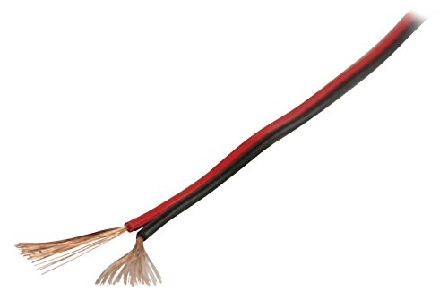 electrosmart Lautsprecherkabel (2X 1 mm, 2X 89 Stränge, für HiFi, Auto, Audio, etc, 5 m) Rot/Schwarz von electrosmart�