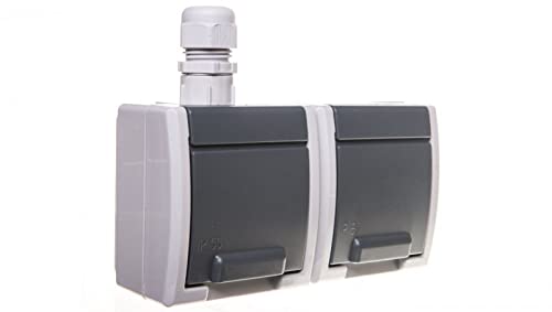 AQUANT Doppelsteckdose z/u 2x2P+Z IP65 1242-65 Elektro-plast Emaille 5902431690469 AQUANT Doppelsteckdose z/u 2x2P+Z IP65 1242-65 Elektro-plast Emaille 5902431690469 von elektro-plast nasielsk
