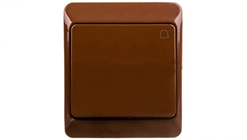 Hermes Drucktaster Klingel 10A IP44 braun 0337-06 elektro-plast Aufleger 5901130483235 von elektro-plast nasielsk