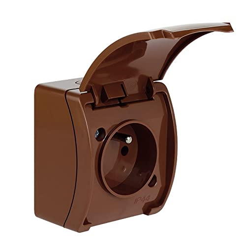 Koala Dose Einzeln z/u (2P+Z) n/t IP44 Bronze mit Klapp Bronze VG 161-02 61.372 Elektro-plast Spatel 5901769015982 von elektro-plast opatÓwek