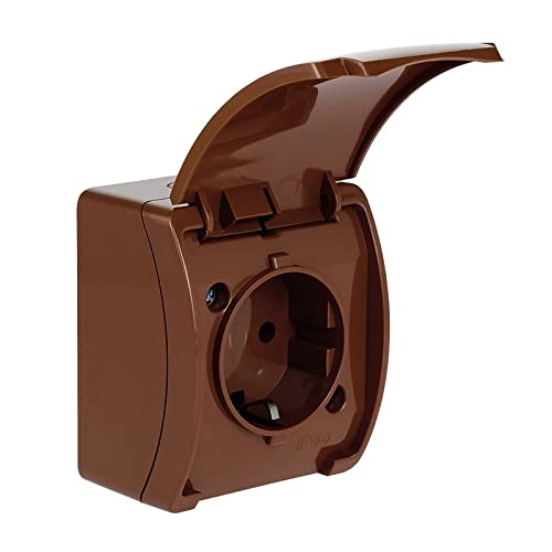 Koala Steckdose SCHUKOn/t IP44 Bronze Klapp Bronze VG 181-02 61.390 Elektro-plast Verteiler 5901769016163 von elektro-plast opatÓwek