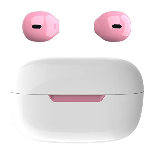 Mini Wireless Bluetooth Ohrhörer Kleine Kopfhörer Semi In-Ear Headset mit Ladetasche Freisprecheinrichtung für iPhone und Android Handys (Pink)… von eleror