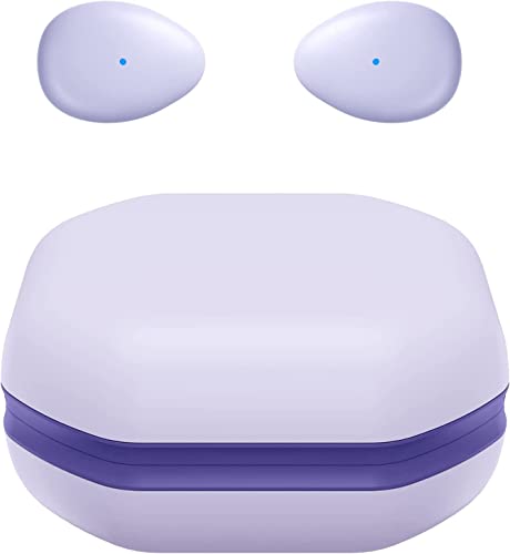 eleror Kabellose Mini-Bluetooth-Ohrhörer, klein/leicht/dünn, für Schlaf/Arbeit/Fitness/Laufen/Drive, Musik oder Podcasts von iPhone/Android-Handys (helles Lila) von eleror