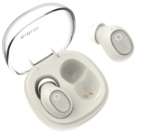 eleror Mini BT Kopfhörer T1, Drahtlose Bluetooth Ohrhörer für Kleine Ohren Kanal Kristall Ohrstöpsel Bluetooth mit Rauschunterdrückung Anruf, Immersiver Sound für Android Phone iPhone… von eleror