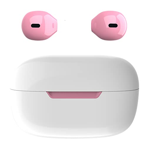 eleror Mini Sleep Earbuds Bluetooth Tiny Kopfhörer True Wireless Ohrhörer mit Ladehülle Freisprecheinrichtung für iPhone und Android Handys (Pink)… von eleror