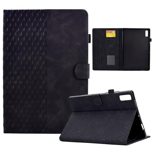 elfofle Hülle für Lenovo Tab P11 (2nd Gen) 11.5 Zoll TB350FU/TB350XU 2022 - Schutzhülle Kunstleder Leder Magnetische Geldbörse Tablet Flip Case Cover (Schwarz) von elfofle