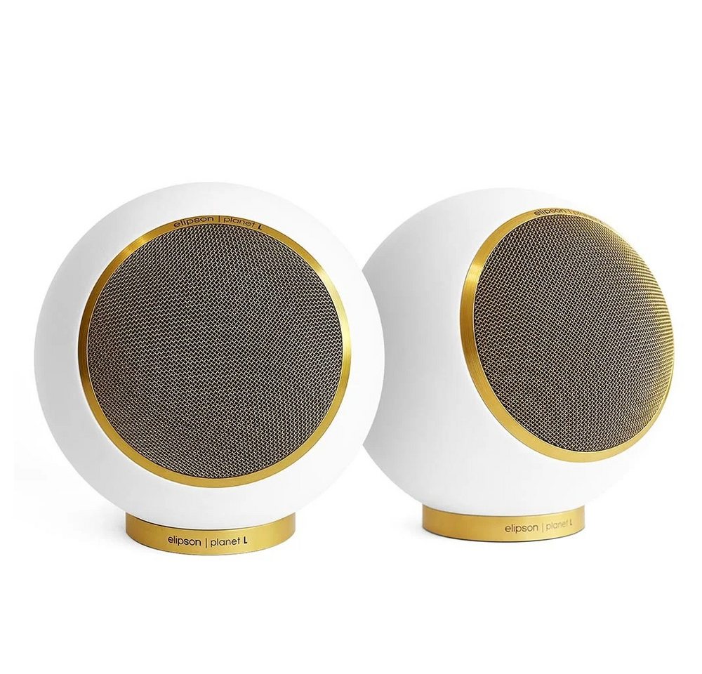 elipson Planet L 2.0 Gold Edition Regal-Lautsprecher (60 W, Bassreflex, 1 Paar runde 2-Wege Kompaktlautsprecher) von elipson
