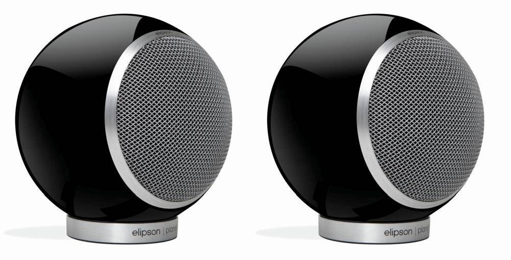 elipson Planet L 2.0 Stereo-Set Kompaktlautsprecher Mercury Ice (weiß-matt) Regal-Lautsprecher (nicht zutreffend, 80 W, Kompaktlautsprecher, kugelform, 1 Paar) von elipson