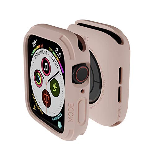 elkson Quattro robuste Herrenarmbänder für Apple Watch SE und iWatch Serie 7, 6, 5, 4, Sport-Militär-Schutzhülle, sturzsicher, Rosa von elkson