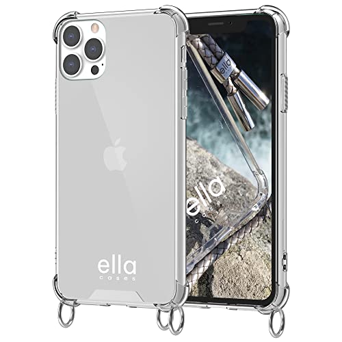 ella cases Handyhülle mit Ösen für iPhone 11 Pro Hülle transparent mit Ringen für Handykette in Silber einzeln ohne Kette modular mit Kordel, Schnur oder Gurt zum Umhängen ella cases Handyhülle mit Ösen für iPhone 11 Pro Hülle transparent mit Ringen für Handykette in Silber einzeln ohne Kette modular mit Kordel, Schnur oder Gurt zum Umhängen von ella cases