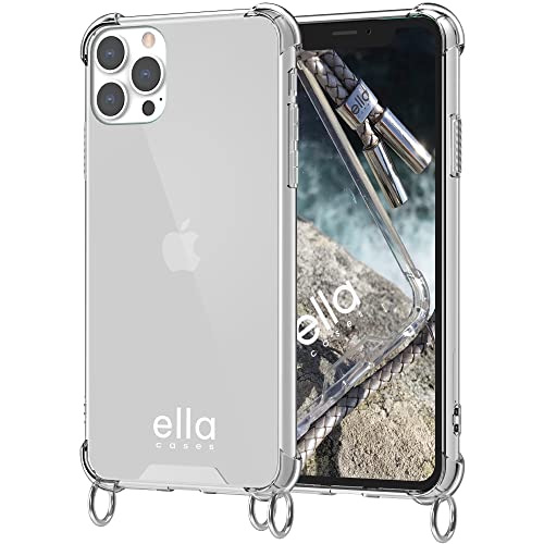 ella cases Handyhülle mit Ösen für iPhone 11 Pro Max Hülle transparent mit Ringen für Handykette in Silber einzeln ohne Kette modular mit Kordel, Schnur oder Gurt zum Umhängen ella cases Handyhülle mit Ösen für iPhone 11 Pro Max Hülle transparent mit Ringen für Handykette in Silber einzeln ohne Kette modular mit Kordel, Schnur oder Gurt zum Umhängen von ella cases