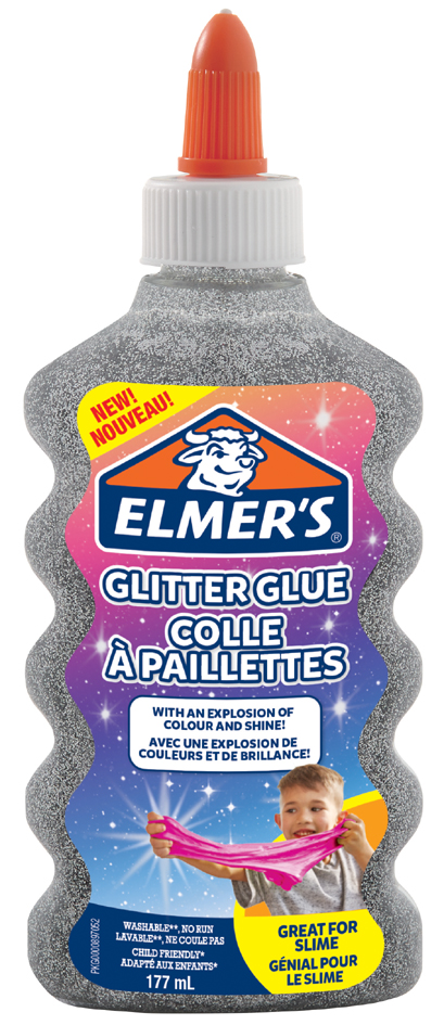 ELMER, S Glitzerkleber , Glitter Glue,  silber, 177 ml von elmer, s