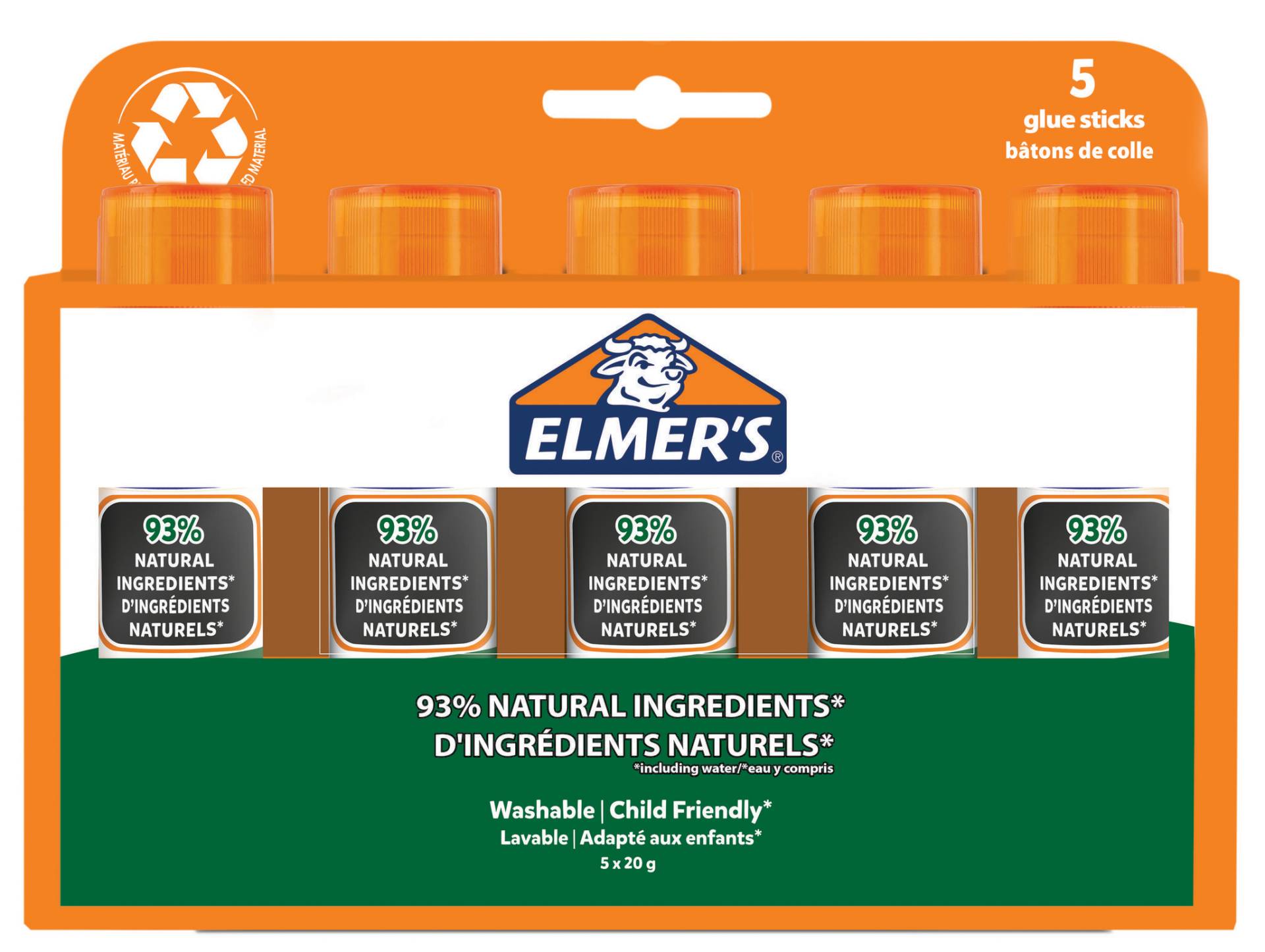 ELMER, S Klebestift Pure Glue, 20 g, 5er Blister ELMER, S Klebestift Pure Glue, 20 g, 5er Blister von elmer, s