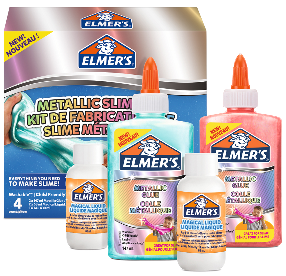 ELMER, S Slime Set , Metallic Slime Kit, , 4-teilig ELMER, S Slime Set , Metallic Slime Kit, , 4-teilig von elmer, s