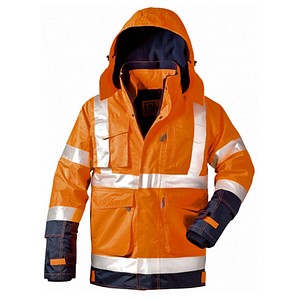 elysee® unisex Warnjacke PHILIPP orange, marine Größe L von elysee®