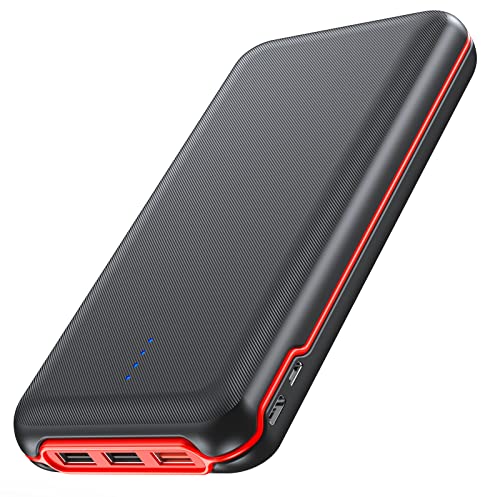 Elzle Power Bank 26800mAh, 22.5W QC3.0 20W USB C Schnelles Aufladen, Externes Ladegerät mit 4 Ausgang 2 Eingang Led Lampe, Tragbares Ladegerät für iPhone 12 11 XS Samsung Huawei Tablet von elzle