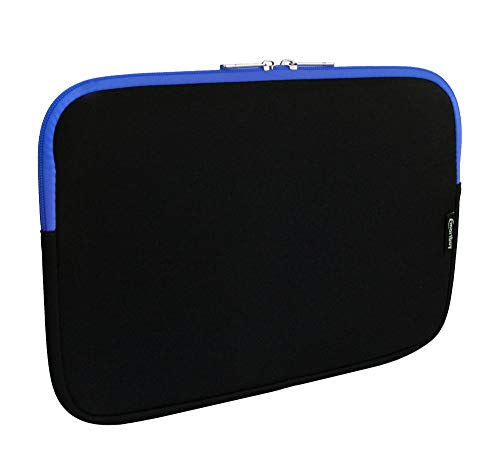 emartbuy Jet Schwarz/Blau Wasserdicht Neopren Soft Zip Case Cover Hülle 11-12.2 Zoll Kompatibel Mit Ausgewählte Geräte Unten Aufgeführt von emartbuy
