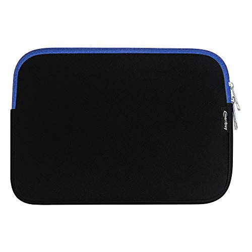 emartbuy Schwarz/Blau Wasserresistent Neopren Soft Zip Case Cover Hülle 8 Zoll Zoll Geeignet Für Ausgewählte Geräte Aufgeführt Unten von emartbuy