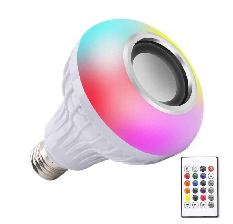 emeco Bluetooth Lautsprecher Fernbedienung Smart LED Musik Spielen Birne Bluetooth-Lautsprecher von emeco