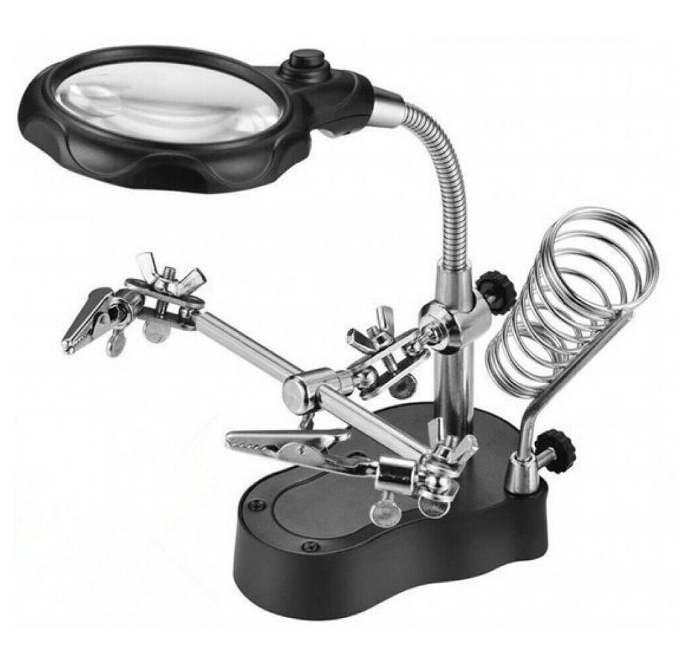 emeco Kopfbandlupe Platinenhalter Dritte Hand Fixierhilfe Helfhende Hand mit Lupe Löthilf emeco Kopfbandlupe Platinenhalter Dritte Hand Fixierhilfe Helfhende Hand mit Lupe Löthilf von emeco