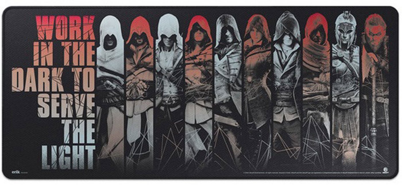 empireposter Gaming Mauspad Assassins Creed - XXL extra groß - Schreibtischunterlage der Grösse 80x35 cm von empireposter