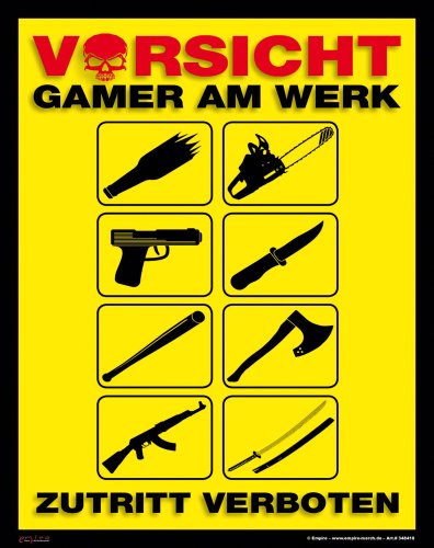 empireposter Mousepad Gaming Progamer Waffen Grösse 19x24 cm - EPDM-Kautschuk, fest, elastisch, abriebsicher, PVC-frei von empireposter