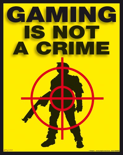 empireposter Mousepad Gaming is not a Crime Grösse 19x24 cm - EPDM-Kautschuk, fest, elastisch, abriebsicher, PVC-frei von empireposter