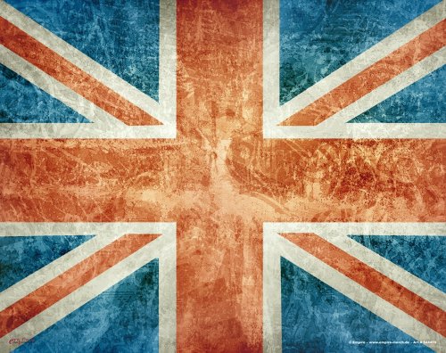 empireposter Mousepad Vintage Union Jack Größe 24x19 cm - EPDM-Kautschuk, fest, elastisch, abriebsicher, PVC-frei von empireposter