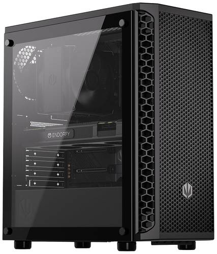 Endorfy Signum 300 Core Midi-Tower PC-Gehäuse Schwarz 2 vorinstallierte Lüfter, Seitenfenster, Sta Endorfy Signum 300 Core Midi-Tower PC-Gehäuse Schwarz 2 vorinstallierte Lüfter, Seitenfenster, Sta von endorfy