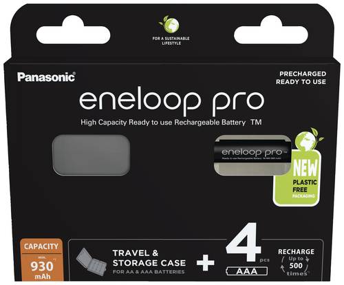 Eneloop pro HR03 +Box Micro (AAA)-Akku NiMH 930 mAh 1.2V 4St. von eneloop