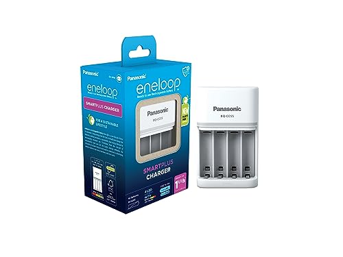 eneloop SmartPlus Ladegerät, für 1-4 AA/AAA NI-MH Akkus, 1.5 Stunden Ladezeit, 10 Sicherheitsfunktionen eneloop SmartPlus Ladegerät, für 1-4 AA/AAA NI-MH Akkus, 1.5 Stunden Ladezeit, 10 Sicherheitsfunktionen von eneloop