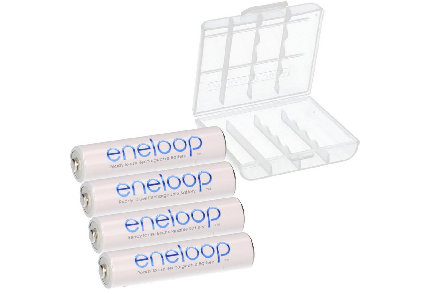 eneloop 4x eneloop Micro Akku BK-4MCCF/BF1 Ni-MH 1,2V 800mAh lose + Box Akku von eneloop