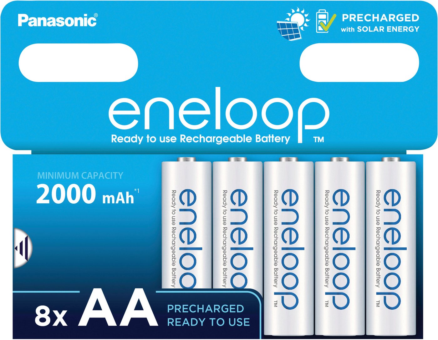 eneloop Eneloop Mignon/AA/HR06 Akku Mignon (8 St), 1.2V/2000mAh von eneloop