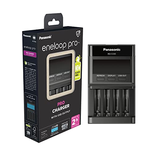 eneloop PRO-Ladegerät, für 1-4 AA/AAA NI-MH Akkus, 2 Stunden Ladezeit, 10 Sicherheitsfunktionen eneloop PRO-Ladegerät, für 1-4 AA/AAA NI-MH Akkus, 2 Stunden Ladezeit, 10 Sicherheitsfunktionen von eneloop