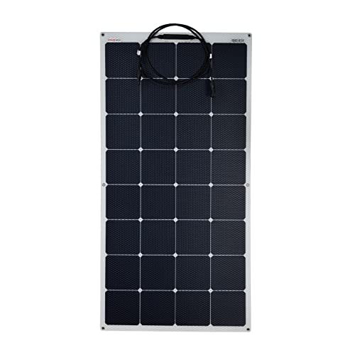 enjoy solar® hochwertiges ETFE Flexibles 12V Solarmodul mit Sunpower Zellen, ideal für Wohnmobil Yacht Boot (110W) von enjoy solar