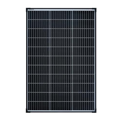enjoy solar 100W 12V Monokristallines Solarmodul, 182mm Solarzellen 10 Busbars Solarpanel ideal für Wohnmobil, Balkonanlage, Gartenhäuse, Boot von enjoy solar
