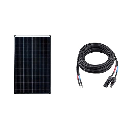 enjoy solar 210W 36V Monokristallines Solarmodul & 4mm² Profi-Verbindungskabel Solarmodul zu Solarladeregler Anschlusskabel 5m von enjoy solar