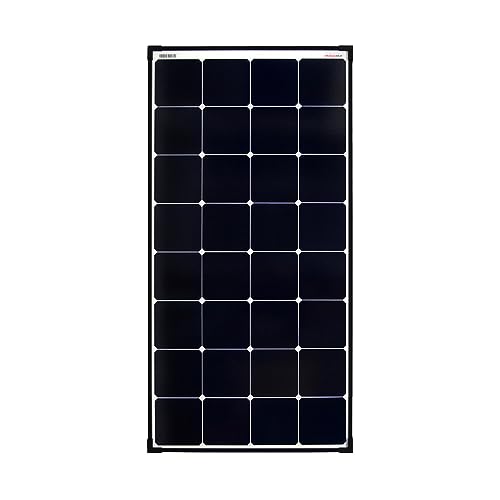 enjoy solar Mono 120W 12V Ultra SunPower Back-Contact Solarpanel Solarmodul Photovoltaikmodul mit schwarzen Rahmen und weißem Back- Sheet, ideal für Wohnmobil, Gartenhäuse, Boot von enjoy solar