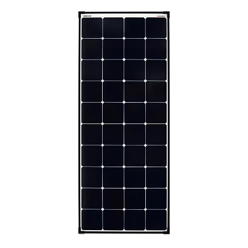 enjoy solar Mono 150W 12V Ultra SunPower Back-Contact Solarpanel Solarmodul Photovoltaikmodul mit schwarzen Rahmen und weißem Back- Sheet, ideal für Wohnmobil, Gartenhäuse, Boot von enjoy solar