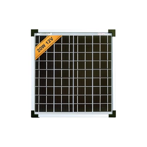 enjoy solar Mono 20W 12V Monokristallines Solarpanel Solarmodul Photovoltaikmodul ideal für Wohnmobil, Gartenhäuse, Boot von enjoy solar
