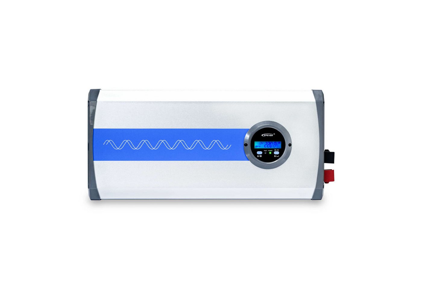 enjoy solar Wechselrichter EPEVER® IP-PLUS Serie 12/24/48VDC auf 230VAC, 1500W,2000W,3000W,4000W, Umfangreiche Schutzvorrichtungen, 180°Grad drehbare LCD-Anzeige von enjoy solar