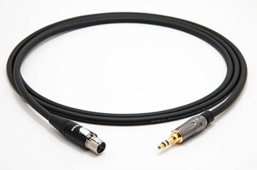 2893 Quad HiFi Kopfhörer Kabel Kompatibel mit AKG usw. von enoaudio | Amphenol Gold 3,5 Miniklinke - Neutrik miniXLR, 1,0 m von enoaudio