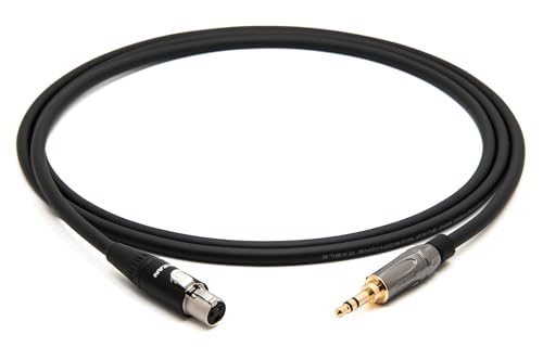 2893 Quad HiFi Kopfhörer Kabel Kompatibel mit AKG usw. von enoaudio | Amphenol Gold 3,5 Miniklinke - Neutrik miniXLR, 3,0 m von enoaudio