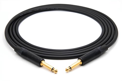 enoaudio Mogami 2524 Instrument Kabel | Neutrik Gold 6,3mm TS klinke | HiFi, 0,5 m von enoaudio