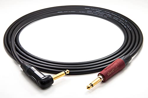 enoaudio Mogami 2524 Instrument Kabel | Neutrik Gold Silent Switch 6,3mm TS klinke - 6,3mm TS winkelklinke | HiFi, 5,0 m von enoaudio